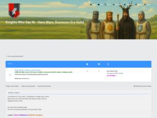 Knigths Who Say Ni - Hero Wars Guild