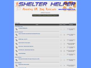 Shelter Helper Forum